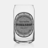 質感のあるエフェクトショップワークショップマンケーブビールを流す ガラス缶 (正面)