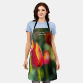 質感のあるチューリップガーデンエプロン エプロン (着用した状態)