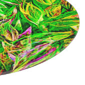 質感のあるリーフガーデンアート カッティングボード (角)