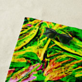 質感のあるリーフガーデンアート ビーチタオル (インサイチュ)