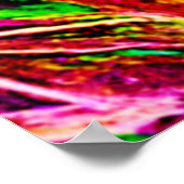 質感のあるリーフガーデンアート ポスター (角)