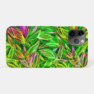 質感のあるリーフガーデンアート iPhone 11 PROケース