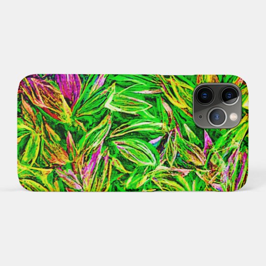 質感のあるリーフガーデンアート Case-Mate iPhoneケース (裏面(横))