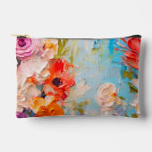 質感のある夏の花 アクセサリーポーチ (正面)