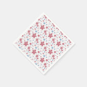 質感のある星7月4日お祝い スタンダードカクテルナプキン (角)