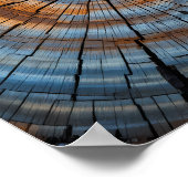 質感のある木目 – 木芸術的のリングや輪クローズアップ ポスター (角)