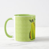 質感のある梨(ライム)マグカップ マグカップ (左)