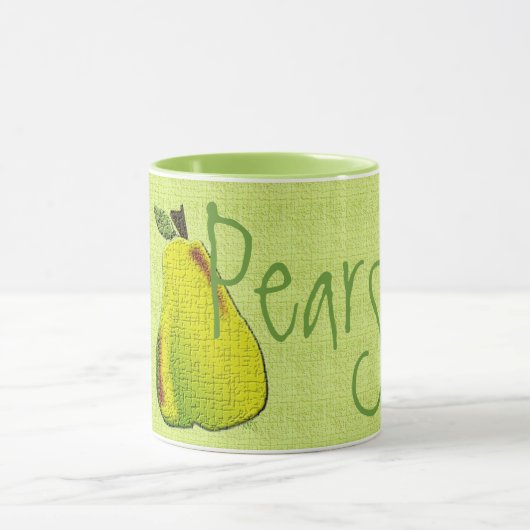質感のある梨(ライム)マグカップ マグカップ (中央)