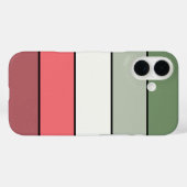 質感のある紙にクリスマスの赤、白、緑の色 Case-Mate iPhoneケース (裏面 (横))