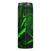 質感のある緑色のマラカイト石 タンブラー (裏面)