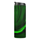 質感のある緑色のマラカイト石 タンブラー (回転右)