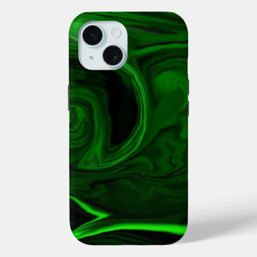 質感のある緑色のマラカイト石 Case-Mate iPhoneケース (裏面)