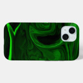 質感のある緑色のマラカイト石 Case-Mate iPhoneケース (裏面 (横))