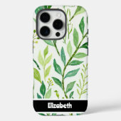 質感のあるImpasto Greeneryの頭が切れる電話 Case-Mate iPhoneケース (裏面)