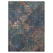 質感のきたないパッチワークが付いている汚いパターン クリップボード (裏面)