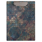 質感のきたないパッチワークが付いている汚いパターン クリップボード (正面)
