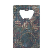 質感のきたないパッチワークが付いている汚いパターン クレジットカード栓抜き (裏面)