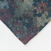 質感のきたないパッチワークが付いている汚いパターン フリースブランケット (角)