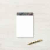 質感のきたないパッチワークが付いている汚いパターン ポストイット (デスク上)