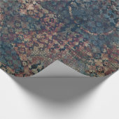 質感のきたないパッチワークが付いている汚いパターン ラッピングペーパー (角)