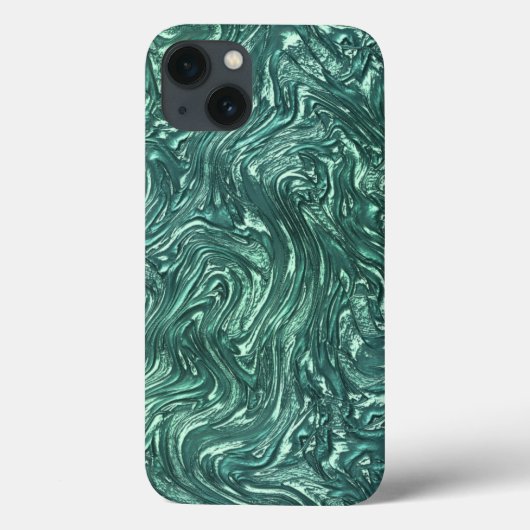 質感の玉と青緑色の色調 Case-Mate iPhoneケース (裏面)