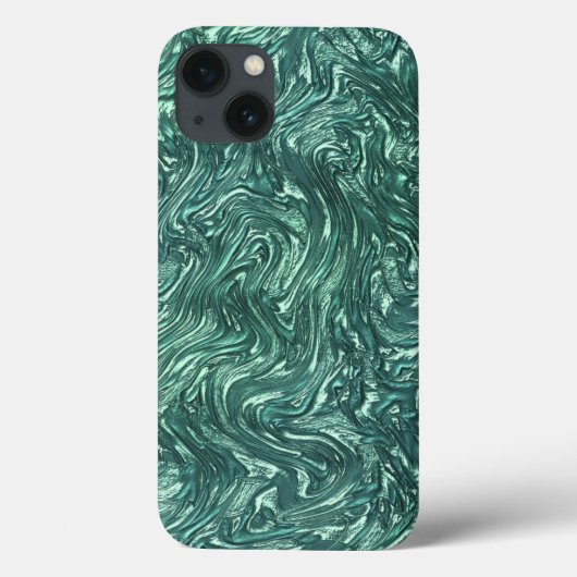 質感の玉と青緑色の色調 Case-Mate iPhoneケース (裏面)