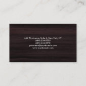 質感エレガントのミニマリスト 名刺 (裏面)