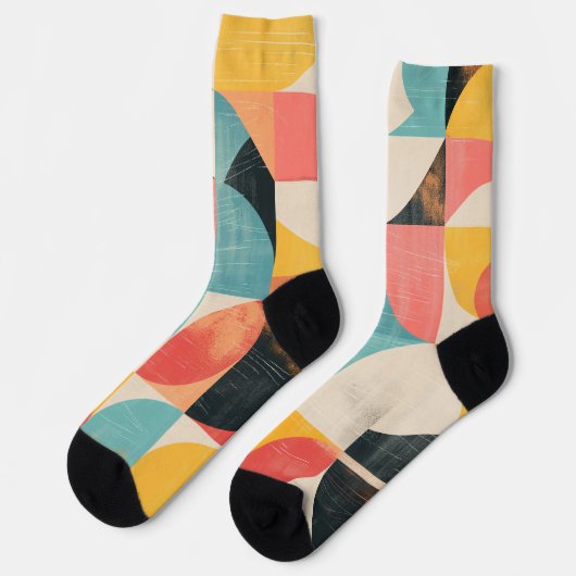 質感付き半円形状 ソックス (左)