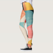 質感付き半円形状 レギンス (左)