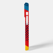 質感付き原色の波状バンド Case-Mate iPhoneケース (裏面 / 左)