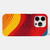 質感付き原色の波状バンド Case-Mate iPhoneケース (裏面 (横))