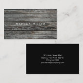 質感 |木材 |名刺 名刺 (正面/裏面)