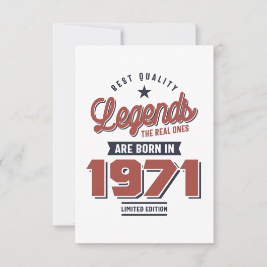 質最高の品の伝説実在は197年に生まれ発表される 出欠カード (正面)