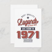 質最高の品の伝説実在は197年に生まれ発表される 出欠カード (正面/裏面)