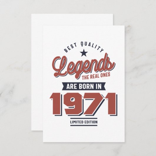 質最高の品の伝説実在は197年に生まれ発表される 出欠カード (正面/裏面)