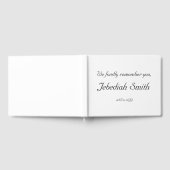 質素でミニマルな葬儀案内 ゲストブック (全面)