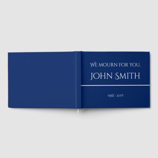 質素で基本的な思い出のゲストブック ゲストブック (全面)