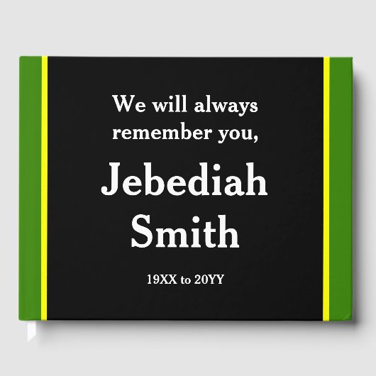 質素で立派な思い出のゲストブック ゲストブック (正面)