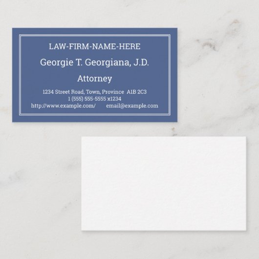 質素で謙虚な名刺 名刺 (正面/裏面)