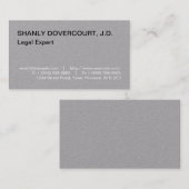 質素で謙虚な法律プロフェッショナル名刺 名刺 (正面/裏面)