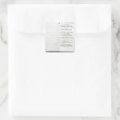 「質素な提案」のタイトルページ スクエアシール (バッグ)