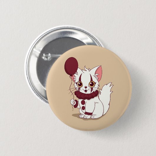 質素に 缶バッジ (正面&裏面)