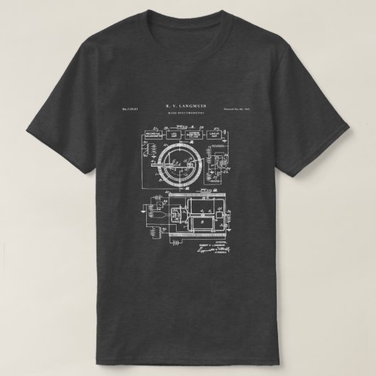 質量分析特許科学 Tシャツ (デザイン正面)