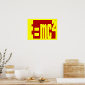 質量 – エネルギー等価 ポスター (キッチン)