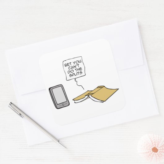 賭けては割り目ができない スクエアシール (封筒)