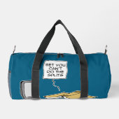 賭けては割り目ができない ダッフルバッグ (裏面)