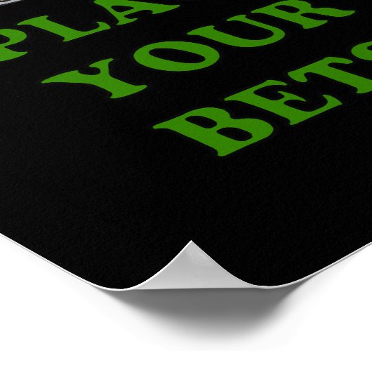 賭け金を出す ポスター (角)