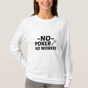 賭博おもしろいトランプのポーカーゲーム選手 Tシャツ