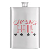 賭博のおばあさん フラスク (正面)