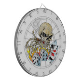 賭博のスカル ダーツボード (正面左)